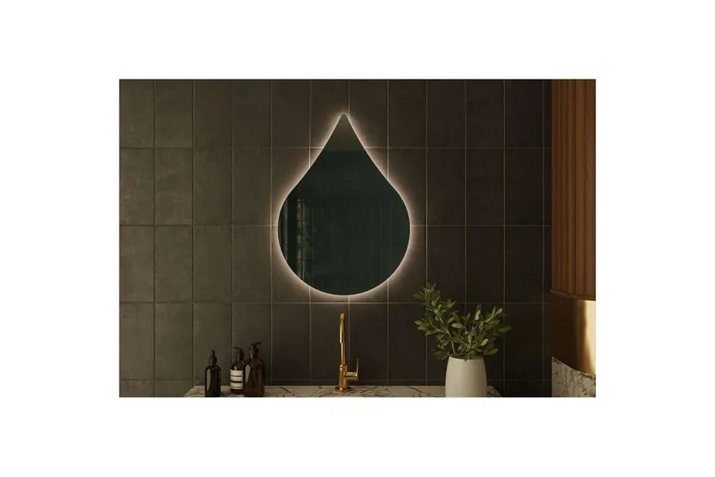 Koruco Badrumsspegel 50 cm - Vit - Inredning - Badrumsinredning - Badrumsspegel