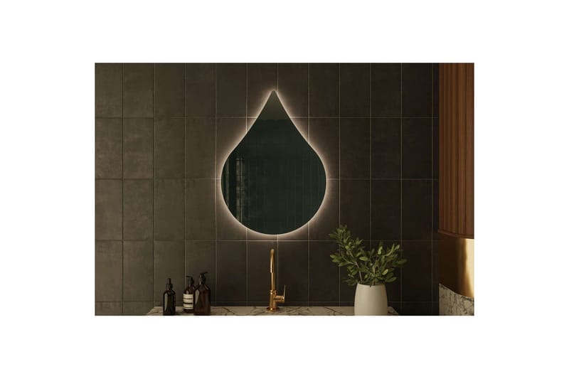 Koruco Badrumsspegel 50 cm - Vit - Inredning - Badrumsinredning - Badrumsspegel