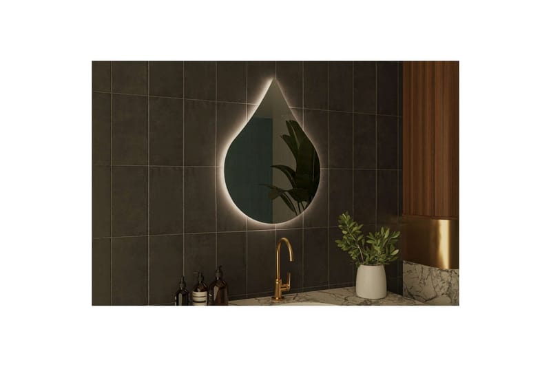 Koruco Badrumsspegel 50 cm - Vit - Inredning - Badrumsinredning - Badrumsspegel