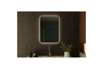 Neylen Badrumsspegel 50 cm Rektangulär - Vit - Inredning - Badrumsinredning - Badrumsspegel