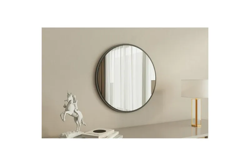 Spegel Buhem Antracit - Vit - Inredning - Badrumsinredning - Badrumsspegel