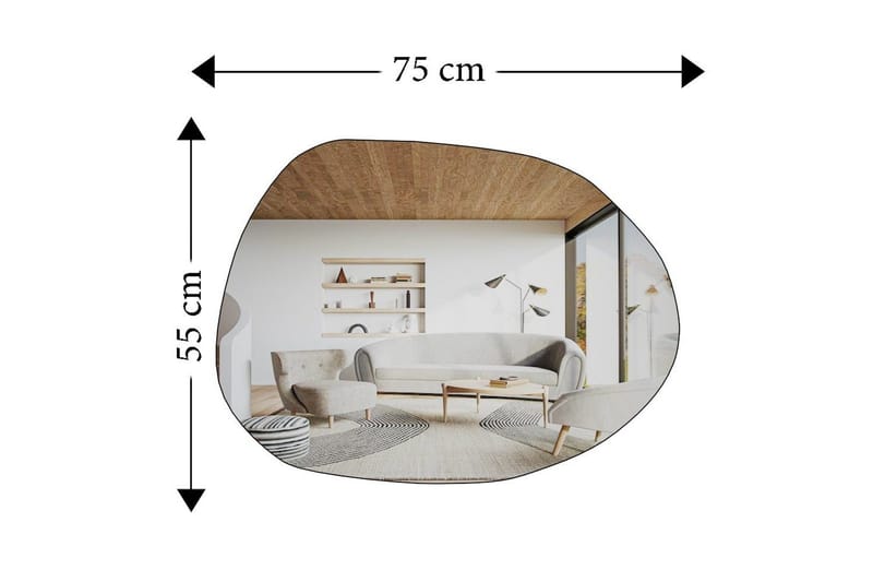 Spegel Haviland Transparent - Vit - Inredning - Badrumsinredning - Badrumsspegel