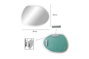 Spegel Lepinas Transparent - Multifärgad - Inredning - Badrumsinredning - Badrumsspegel