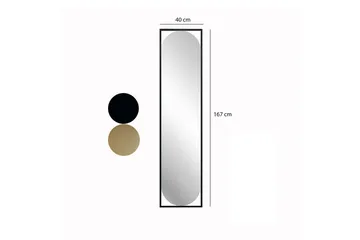 Spegel Norvia Svart - Svart - Inredning - Badrumsinredning - Badrumsspegel