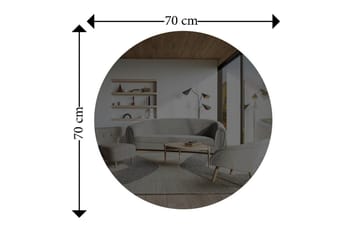 Spegel Torlen Mörkgrå / Argentu - Mörkgrå / Argentu - Inredning - Badrumsinredning - Badrumsspegel