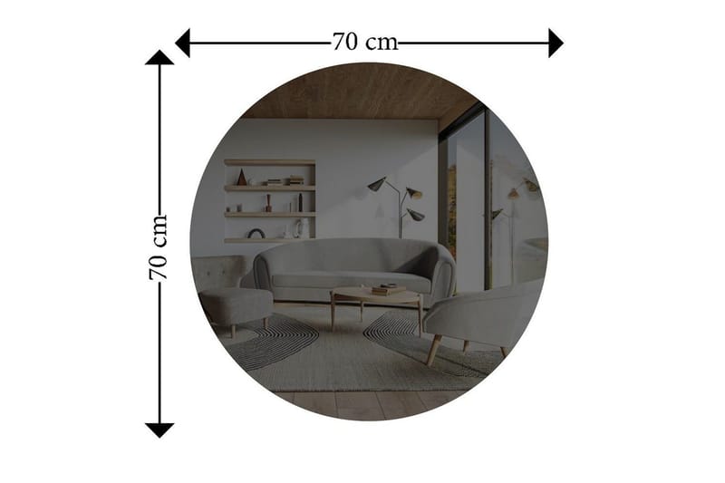 Spegel Torlen Mörkgrå / Argentu - Mörkgrå / Argentu - Inredning - Badrumsinredning - Badrumsspegel