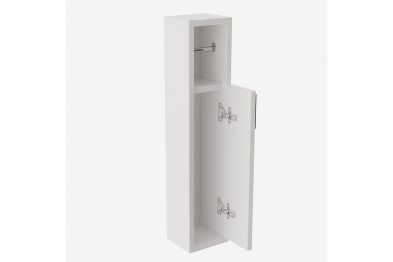 Badrumsförvaring Neubach 15x70 cm 2 Hyllor - Vit - Inredning - Badrumsinredning - Toalettpappershållare