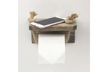 Caponetto Toalettpappershållare 17 cm - Valnöt - Inredning - Badrumsinredning - Toalettpappershållare