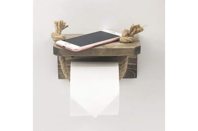 Caponetto Toalettpappershållare 17 cm - Valnöt - Inredning - Badrumsinredning - Toalettpappershållare