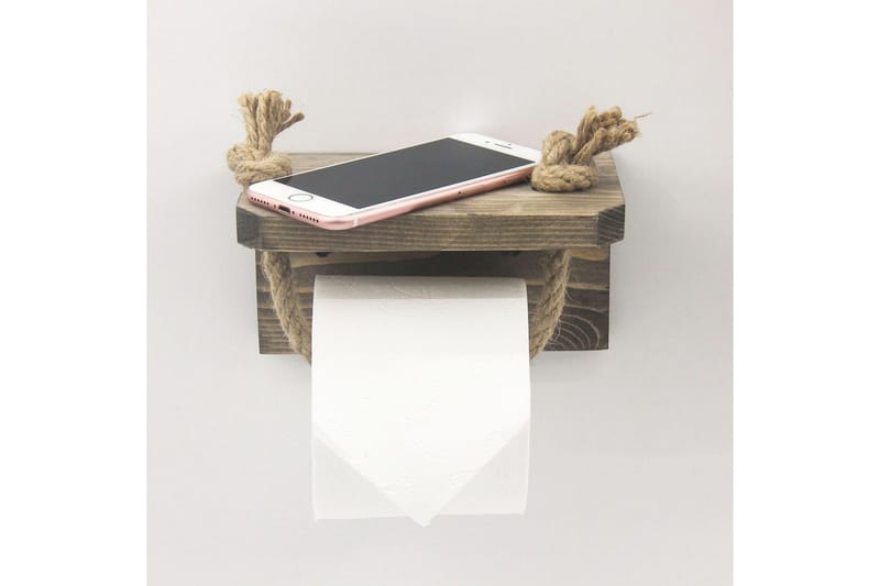 Caponetto Toalettpappershållare 17 cm - Valnöt - Inredning - Badrumsinredning - Toalettpappershållare