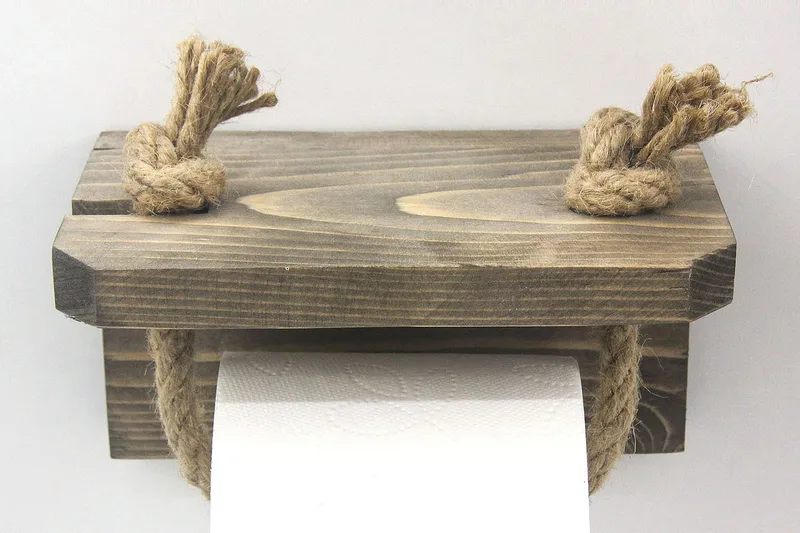 Caponetto Toalettpappershållare 17 cm - Valnöt - Inredning - Badrumsinredning - Toalettpappershållare