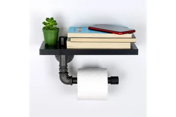 Chandina Toalettpappershållare 30x12 cm - Svart - Inredning - Badrumsinredning - Toalettpappershållare