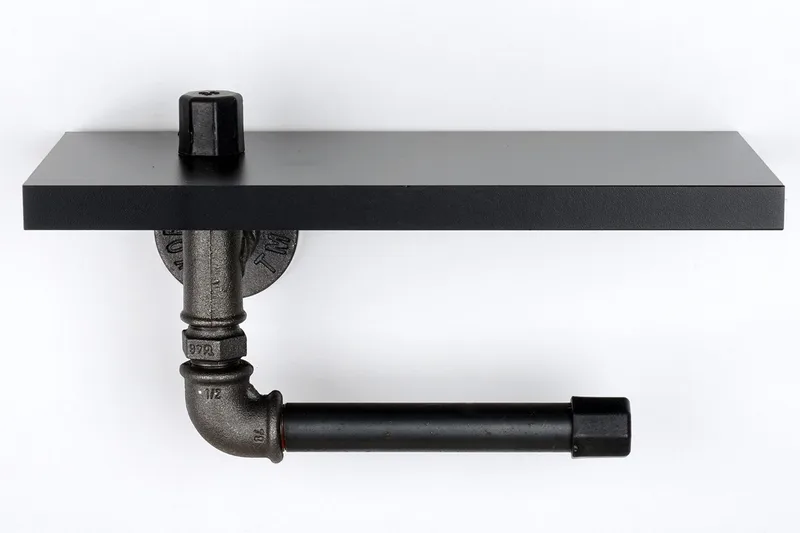 Chandina Toalettpappershållare 30x12 cm - Svart - Inredning - Badrumsinredning - Toalettpappershållare