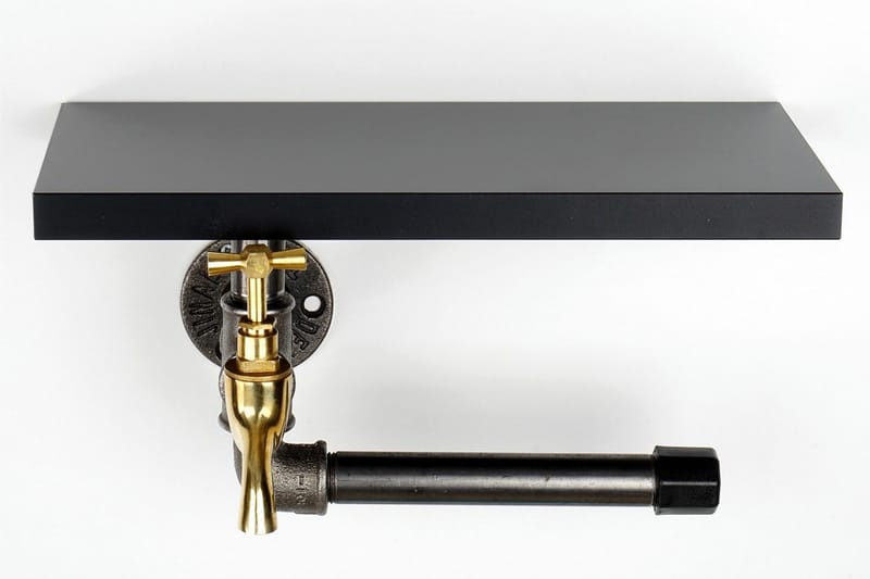 Chandina Toalettpappershållare 30x17 cm - Svart - Inredning - Badrumsinredning - Toalettpappershållare