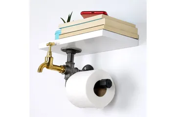 Chandina Toalettpappershållare 30x17 cm - Vit - Inredning - Badrumsinredning - Toalettpappershållare