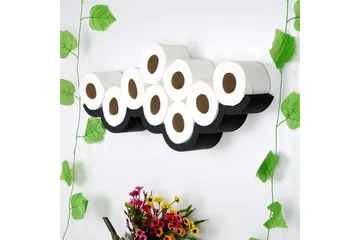 Erkent Toalettpappershållare 62x9 cm - Svart - Inredning - Badrumsinredning - Toalettpappershållare