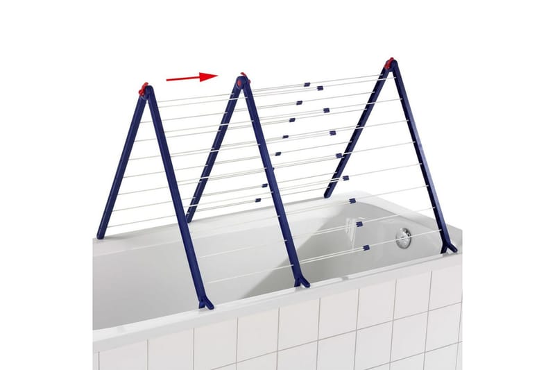 Leifheit Torkställning för badkar Pegasus Bath 190 81702 - Toalettpappershållare