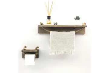 Shauntina Toalettpappershållare 17 cm - Valnöt - Inredning - Badrumsinredning - Toalettpappershållare