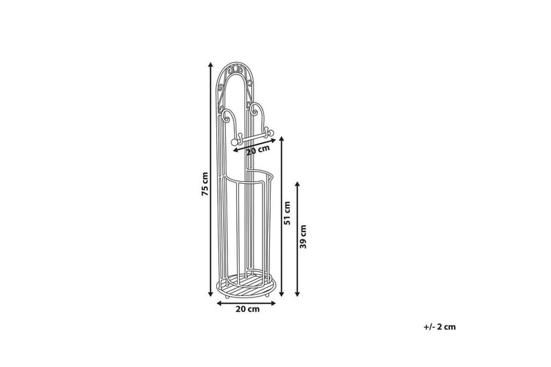 Toalettpappershållare Temuco Svart - Svart - Inredning - Badrumsinredning - Toalettpappershållare