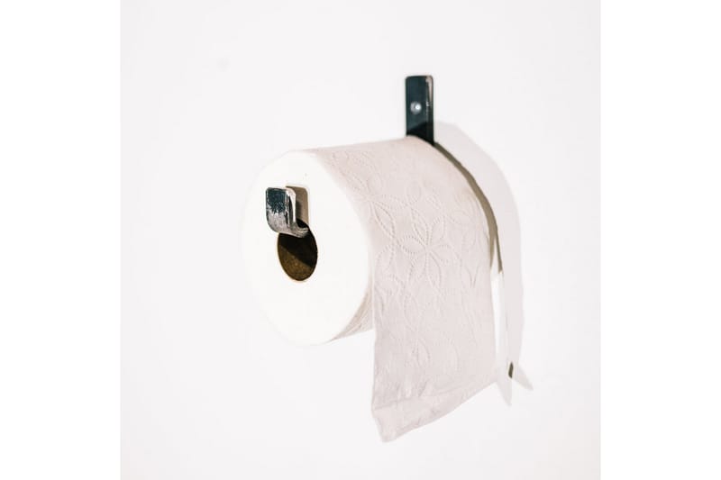Toalettpappershållare 12x14 cm - Svart - Toalettpappershållare