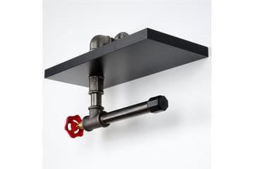 Toalettpappershållare Borura 30x14 cm - Svart - Inredning - Badrumsinredning - Toalettpappershållare