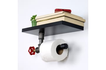 Toalettpappershållare Borura 30x14 cm - Svart - Inredning - Badrumsinredning - Toalettpappershållare
