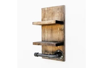 Toalettpappershållare - Valnöt/Mörkgrå - Inredning - Badrumsinredning - Toalettpappershållare