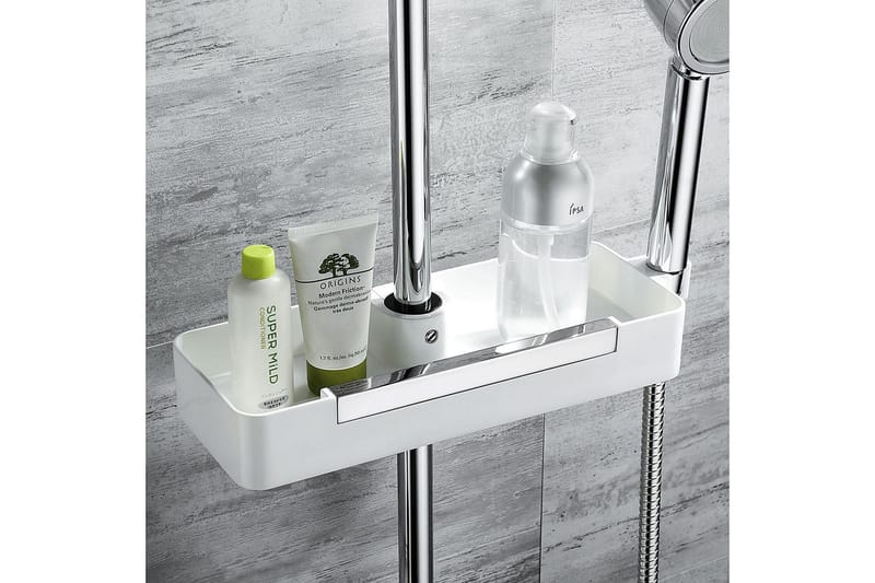 Tvålkorg Bathlife Belasta för Duschstång - Vit - Inredning - Badrumsinredning - Tvålpump & tvålkopp