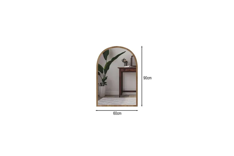 Ulren Badrumsspegel 60 cm - Ek - Inredning - Badrumsinredning - Badrumsspegel