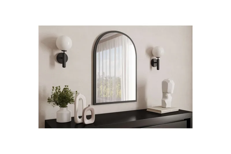 Ulren Badrumsspegel 60 cm - Svart - Inredning - Badrumsinredning - Badrumsspegel