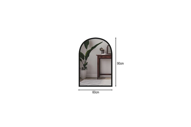 Ulren Badrumsspegel 60 cm - Svart - Inredning - Badrumsinredning - Badrumsspegel