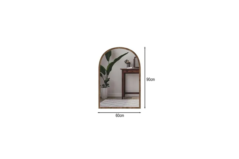 Ulren Badrumsspegel 60 cm - Valnöt - Inredning - Badrumsinredning - Badrumsspegel