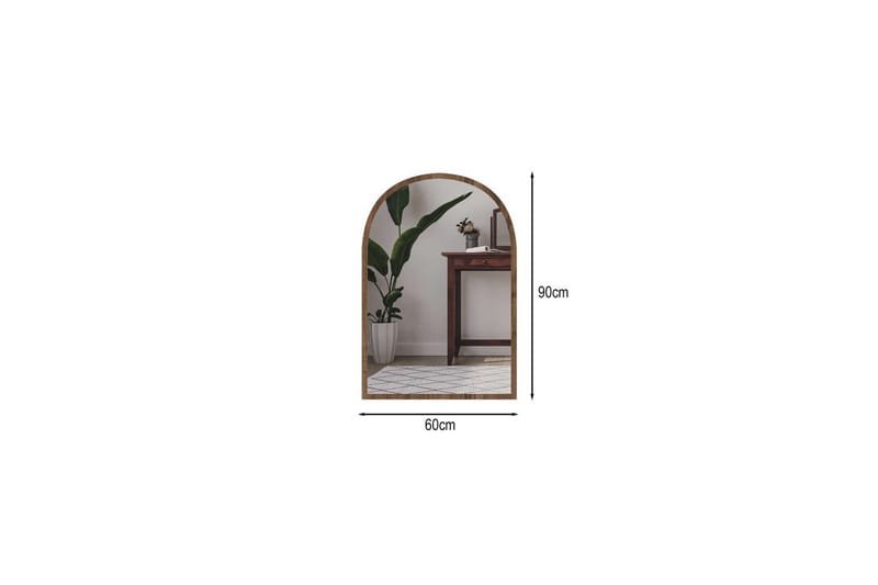 Ulren Badrumsspegel 60 cm - Valnöt - Inredning - Badrumsinredning - Badrumsspegel