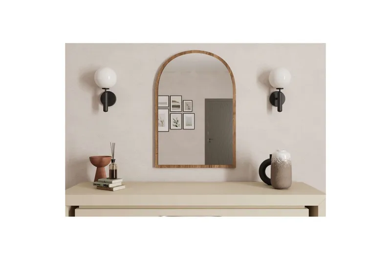 Ulren Badrumsspegel 60 cm - Valnöt - Inredning - Badrumsinredning - Badrumsspegel