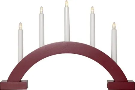 Abbe Ljusstake 46 cm, röd