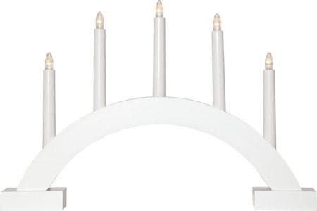 Abbe Ljusstake 46 cm - vit - Inredning - Dekoration & inredningsdetaljer - Julpynt & juldekoration