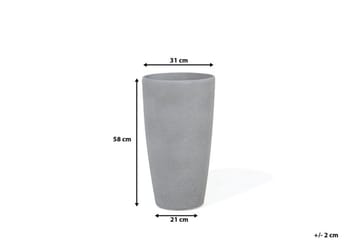 Abdera Kruka 31 cm - Grå - Inredning - Dekoration & inredningsdetaljer - Krukor & ytterkrukor - Utomhuskruka