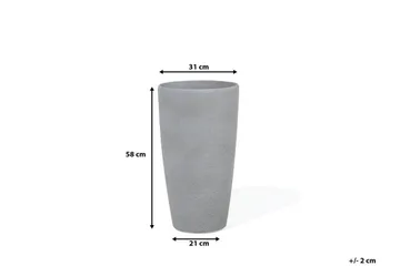 Abdera Kruka 31 cm - Grå - Inredning - Dekoration & inredningsdetaljer - Krukor & ytterkrukor - Utomhuskruka