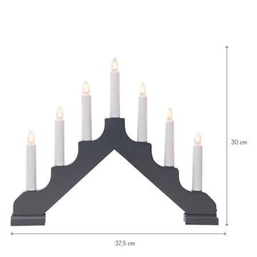 Ada Ljusstake 37.5 cm - grafitgrå - Inredning - Dekoration & inredningsdetaljer - Julpynt & juldekoration