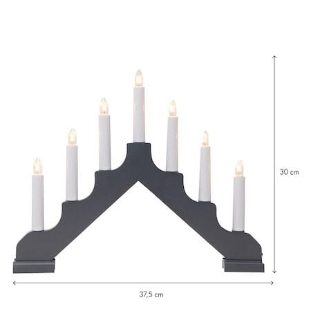 Ada Ljusstake 37.5 cm - grafitgrå - Inredning - Dekoration & inredningsdetaljer - Julpynt & juldekoration