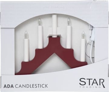 Ada Ljusstake 37.5 cm - röd - Inredning - Dekoration & inredningsdetaljer - Julpynt & juldekoration