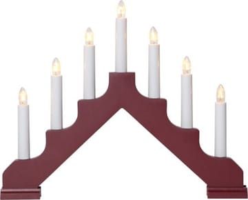 Ada Ljusstake 37.5 cm - röd - Inredning - Dekoration & inredningsdetaljer - Julpynt & juldekoration