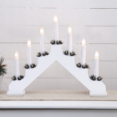 Ada Ljusstake 37.5 cm - vit - Inredning - Dekoration & inredningsdetaljer - Julpynt & juldekoration