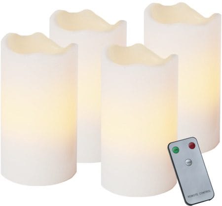 Advent LED Blockljus 4-pack 5 cm - vit - Inredning - Dekoration & inredningsdetaljer - Julpynt & juldekoration