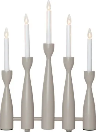 Adventsljusstake Midja 2 35x47 cm 5 ljus E10 - Beige / Vit - Inredning - Dekoration & inredningsdetaljer - Julpynt & juldekoration