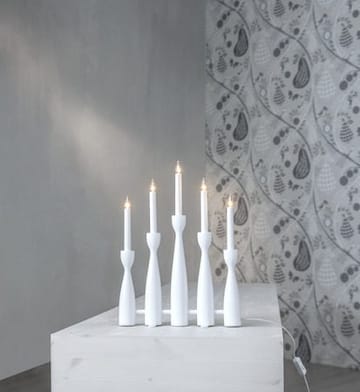 Adventsljusstake Midja 2 35x47 cm 5 ljus E10 - Vit - Inredning - Dekoration & inredningsdetaljer - Julpynt & juldekoration