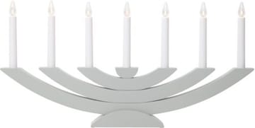 Adventsljusstake Navida 60x30 cm Trä 7 ljus E10 - Grå - Inredning - Dekoration & inredningsdetaljer - Julpynt & juldekoration