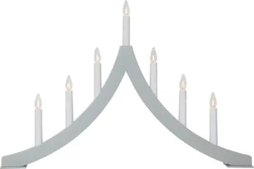 Adventsljusstake Pagod 60x40 cm Trä 7 ljus E10 - Grå - Inredning - Dekoration & inredningsdetaljer - Julpynt & juldekoration