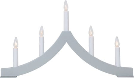 Adventsljusstake Pagod 45x27 cm Trä 5 ljus E10 - Grå - Inredning - Dekoration & inredningsdetaljer - Julpynt & juldekoration