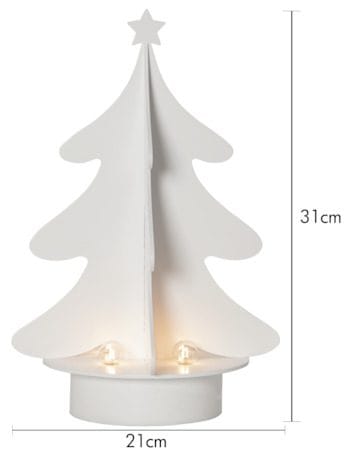 Afton Ljusstake 21 cm - vit - Inredning - Dekoration & inredningsdetaljer - Julpynt & juldekoration